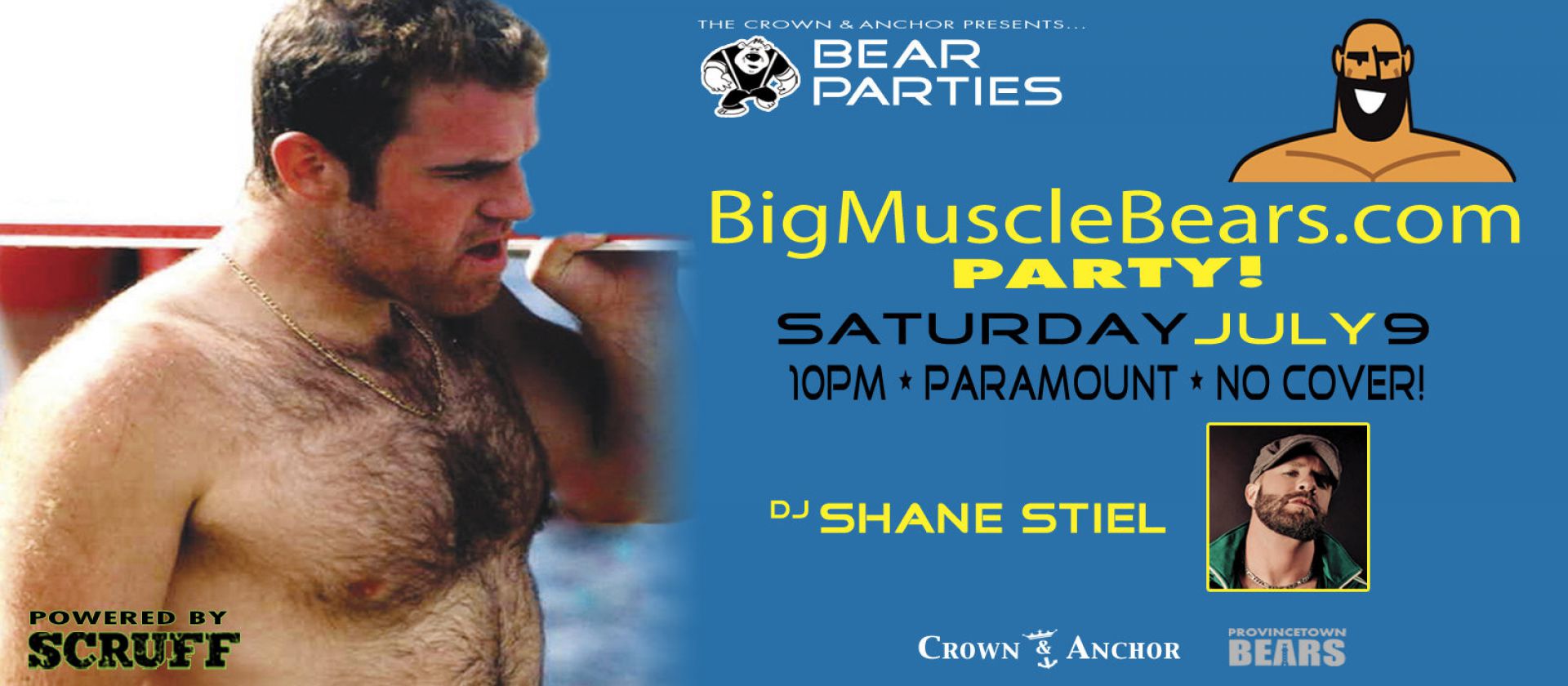 Big Muscle Bears Party For Men Provincetown Ellgeebe