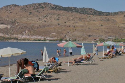 Petra Beach, Skala Eressos